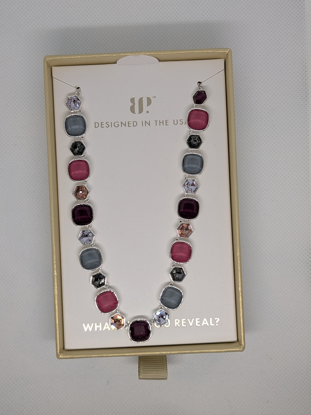 Jewel Candy Necklace - Holiday Ed. - NK55311 - Glisten & Glaze - Black Cherry